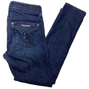 Hudson 28 Collin Flap Skinny Jeans Dark Wash - Made in LA, USA